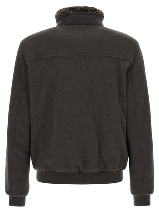 Brown Wool Bomber