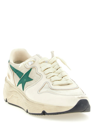 Zapatillas deportivas bicolor de cuero  