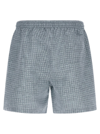 Blue Polyester Swim Shorts