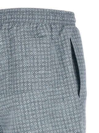 Blue Polyester Swim Shorts