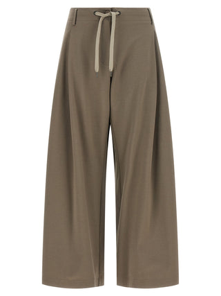 Gray Cotton Athletic Pants