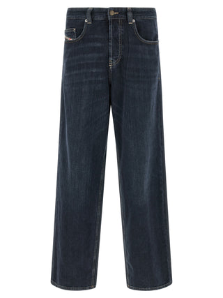 Blue Cotton Relaxed Fit Jeans