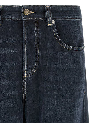 Blue Cotton Relaxed Fit Jeans