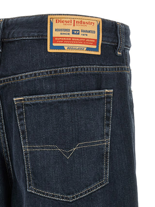 Blue Cotton Relaxed Fit Jeans