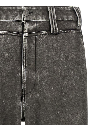 Pantalones casuales de polietileno gris