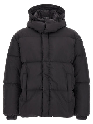 Black Polyamide Full-Length Jacket