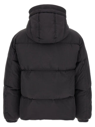 Black Polyamide Full-Length Jacket