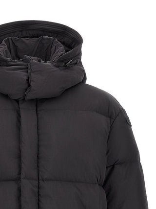 Black Polyamide Full-Length Jacket