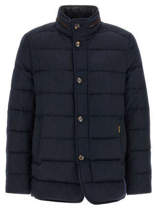 Blue Wool Full-Length Jacket