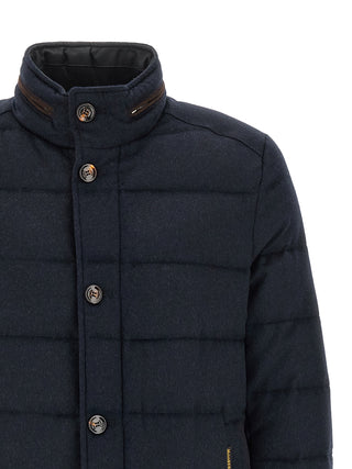 Blue Wool Full-Length Jacket