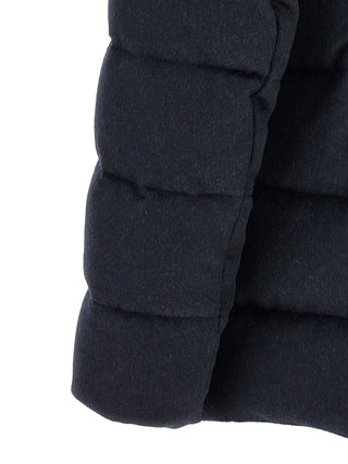 Blue Wool Full-Length Jacket