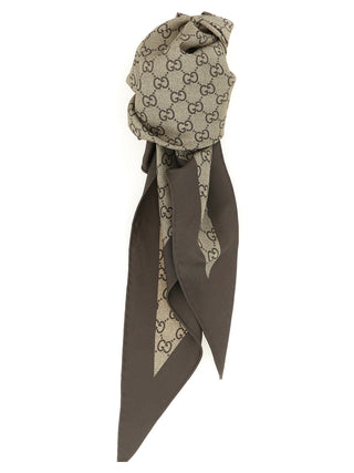 Beige Silk Foulard