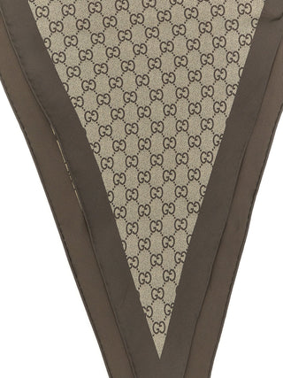 Beige Silk Foulard
