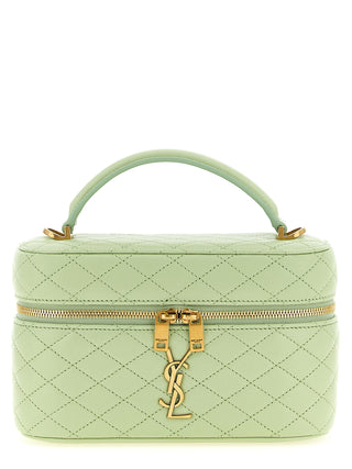Bicolor Lamb Leather Handbag