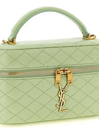 Bicolor Lamb Leather Handbag