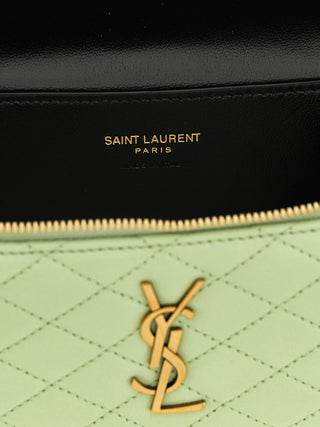 Bicolor Lamb Leather Handbag