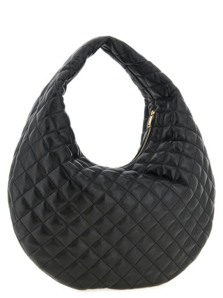Black Lamb Leather Shoulder Bag