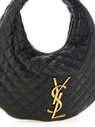 Black Lamb Leather Shoulder Bag