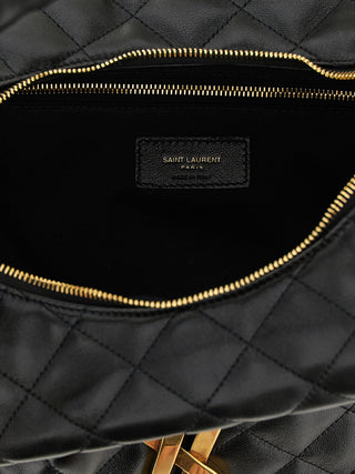 Black Lamb Leather Shoulder Bag
