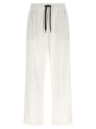 White Cotton Joggers (Workout Pants)
