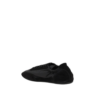 Black Rubber Athletic Sneakers