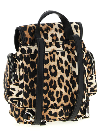 Brown Recycled Polyamide Backpack