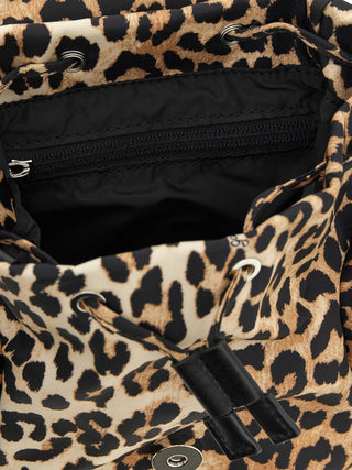 Brown Recycled Polyamide Backpack