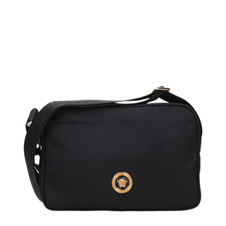 Black Fabric Crossbody Bag