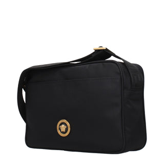 Black Fabric Crossbody Bag