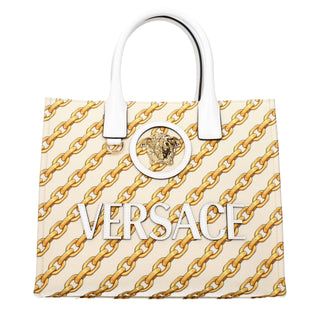 Beige Fabric Handbag