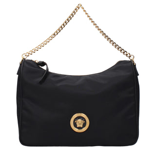 Black Fabric Handbag