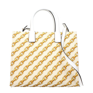 Beige Fabric Handbag