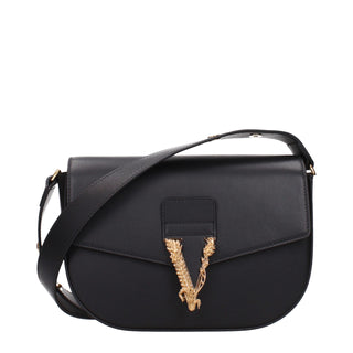 Black Leather Crossbody Bag