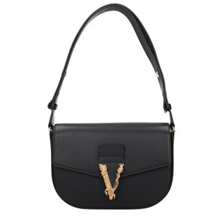 Black Leather Crossbody Bag