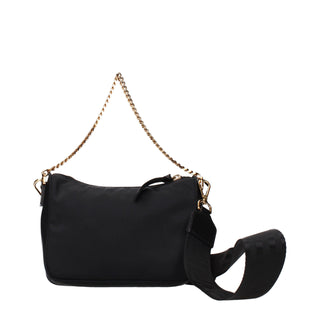 Black Fabric Handbag