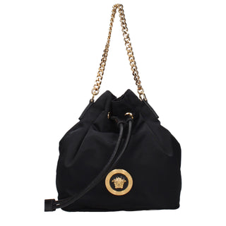 Black Fabric Handbag