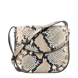 Beige Leather Crossbody Bag