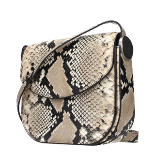 Beige Leather Crossbody Bag