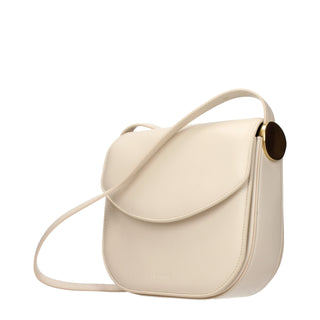 Beige Leather Crossbody Bag