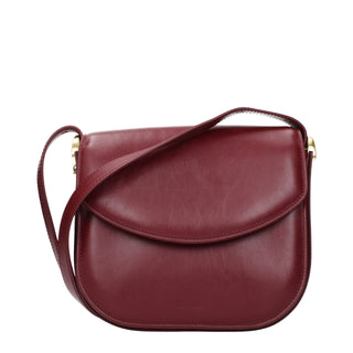 Red Leather Crossbody Bag