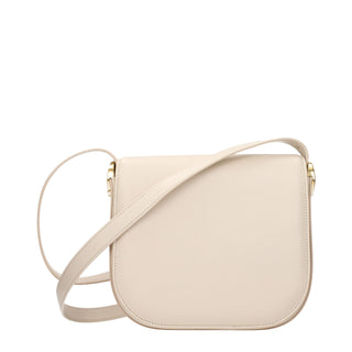 Beige Leather Crossbody Bag