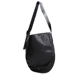Black Leather Crossbody Bag