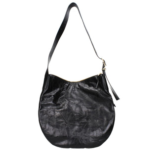 Black Leather Crossbody Bag