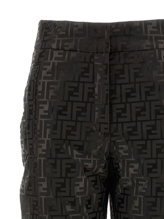 Brown Cotton Athletic Pants