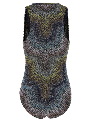 Multicolor Viscose One-Piece Swimsuit