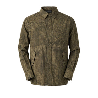 Green Viscose Men's Shirt