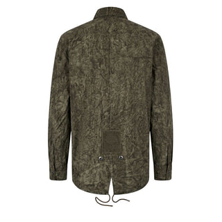 Camisa verde de viscosa para hombre