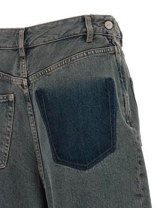 Gray Cotton Jeans Denim