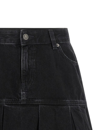 Blue Cotton Long Skirt
