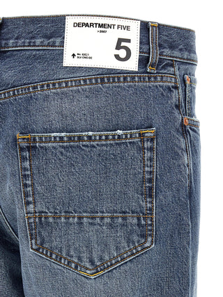 Blue Cotton Relaxed Fit Jeans